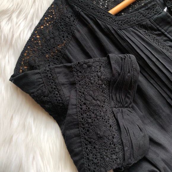 LoveShackFancy // Edie Black Midi Dress - Picture 12 of 15